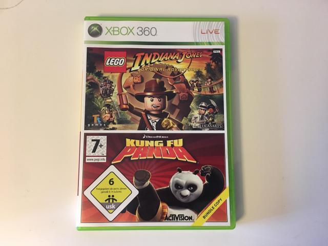 Xbox Spiele Indiana Jones + Kung Fu Panda